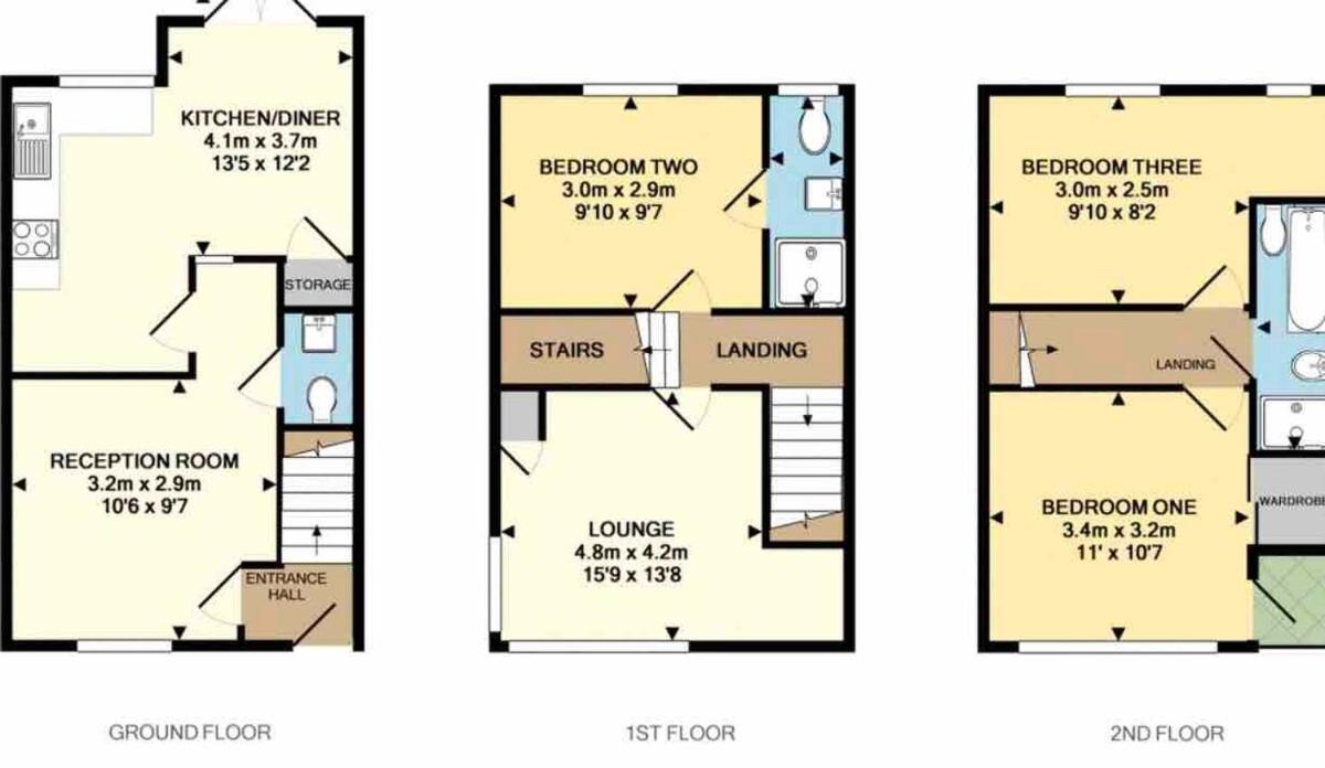 Holiday home Comfortable 3-storey House With Free Car Parking Manchester